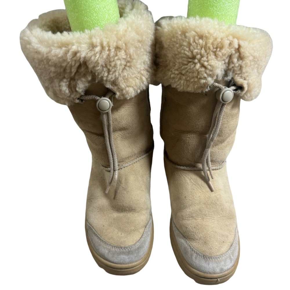Ugg Australia Ultimate Tall 5250 Tan Suede Winter Boots Mid Calf Women's‎ Size 7